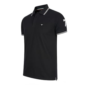 Polo Applique Pique von Cappuccino Italia in der farbe Schwarz und in größe M.